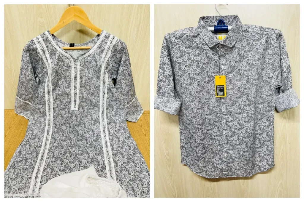 Shirt And 2 Pic Couple Set { COL211 }