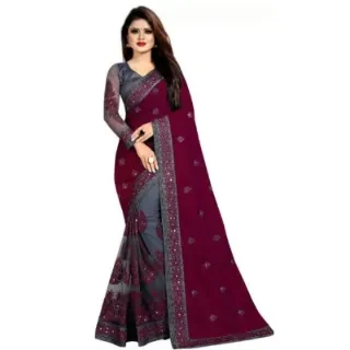 Exclusive Embroidered Georgette Saree