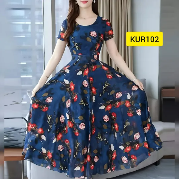 Skin Printed China Linen Kurti KUR102