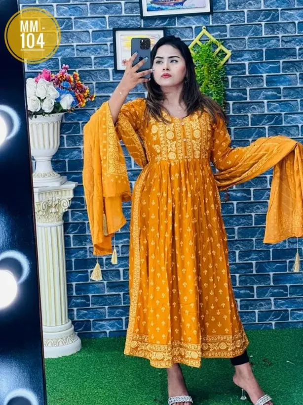 Embroidery & Printed Cut Naira Set  ( MM104 )