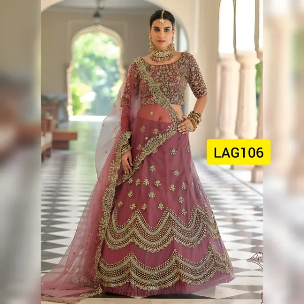 Exclusive Embroidered Lehenga Suit LAG106