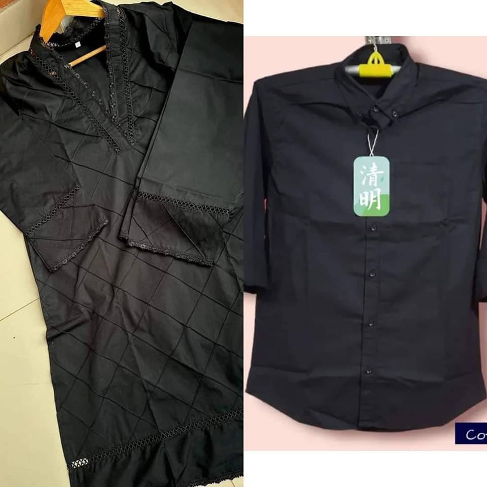 Shirt And 2 Pic Couple Set { COL219 }