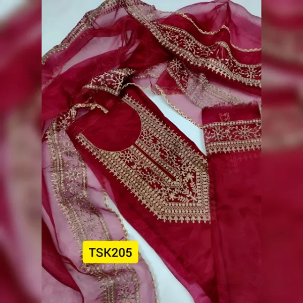 Embroidered Tissue Salwar Kameez Suit TSK205