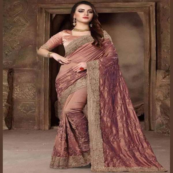 Georgette High Quality Embroidery Stylish Sharee (AZ-38