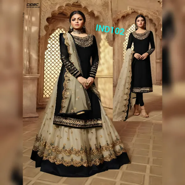 Fashionable Georgette Ghaghra Suit IND102