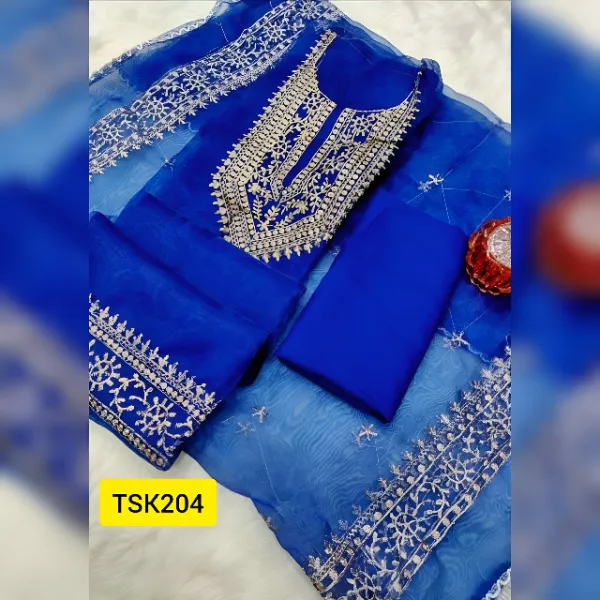 Embroidered Tissue Salwar Kameez Suit TSK204