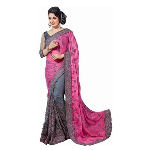 Georgette High Quality Embroidery Stylish Sharee (AZ-08)