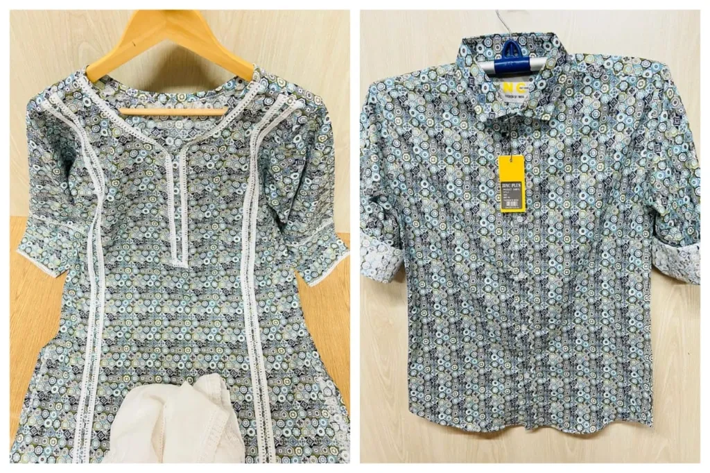 Shirt And 2 Pic Couple Set { COL212 }