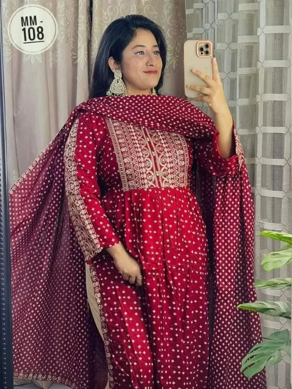 Embroidery & Printed Cut Naira Set  ( MM108 )
