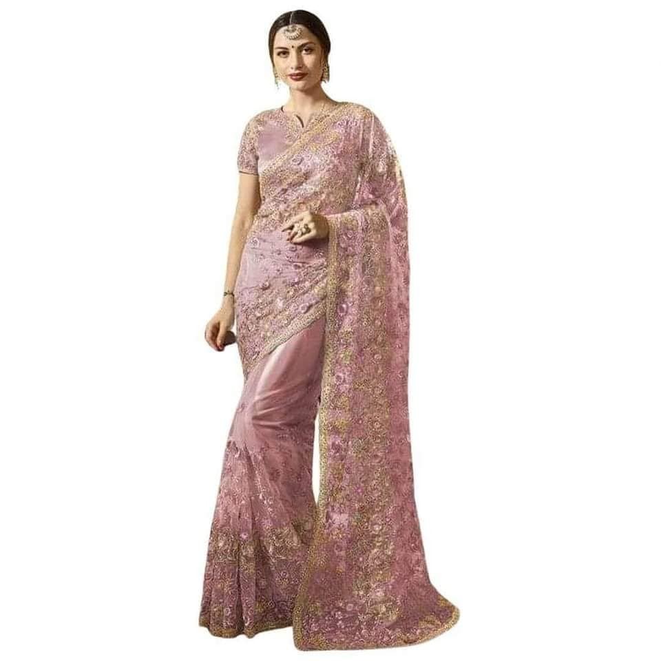 Georgette High Quality Embroidery Stylish Sharee (AZ-07)