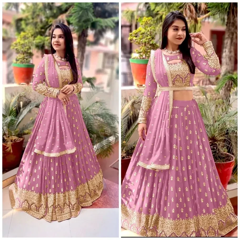 Readymade Embroidered Lehenga Suit LAN202