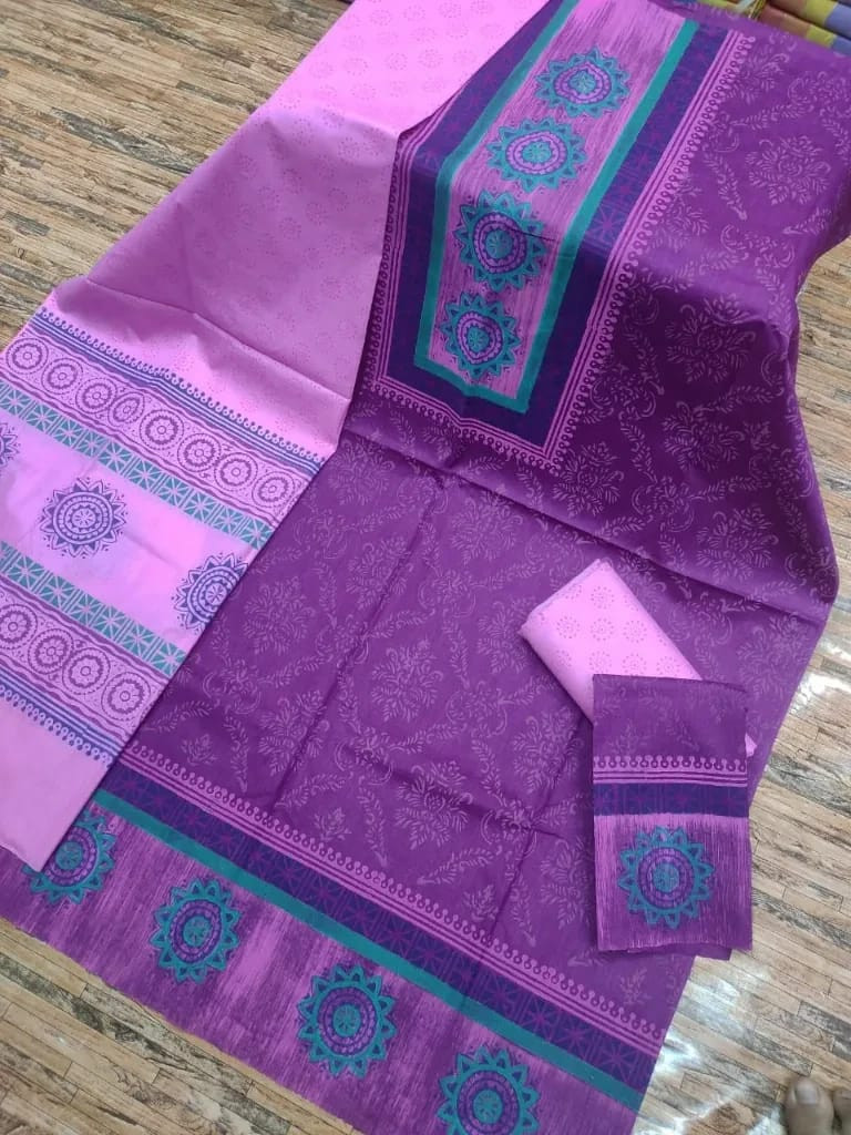 Afsan Printed Cotton Kameez Set COT104
