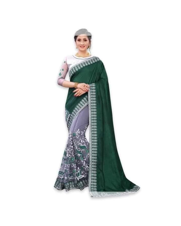Georgette High Quality Embroidery Stylish Sharee (AZ-04)